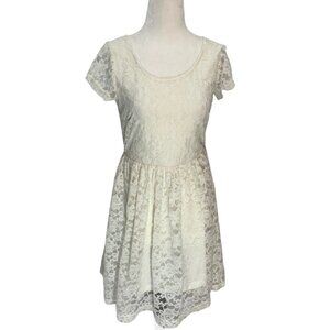 ELEMENT🌼WHITE Lace Fit and Flare Mini Dress Size S